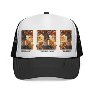 Trucker Cap — "Timeless Calm" Autumn Couple Vintage Patch