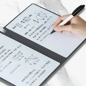 Reusable Whiteboard Notebook Set – A5 Dry Erase Planner with Pen, Erasing Cloth, and Leather Memo Pad adventure book