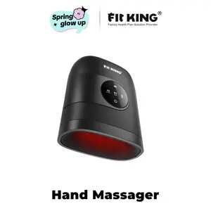 【FIT KING】Hand Massager with Heat for Hand Massage and Finger Relief - Cordless & Portable & Touch Screen -  Gifts for Women Men Parents-Two Colors
