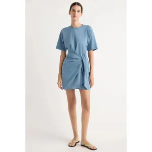 Modern Citizen Fallon Organic Cotton T-Shirt Wrap Dress