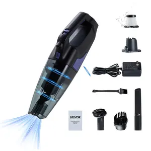 VEVOR Handheld Vacuum, Portable Vacuum Cleaner Cordless with HEPA and Brushes, Lightweight Hand Held Cleaner with Powerful Suction, for Car, Home, Office, Pet Hair