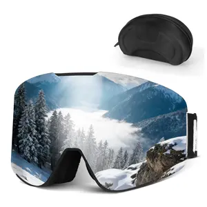 Photochromic Ski Goggles for Men & Women – Anti-Fog UV400 Protection, Shiny Lens, Triple-Layer Padding, Snowboard/Ski Goggles w/ Case