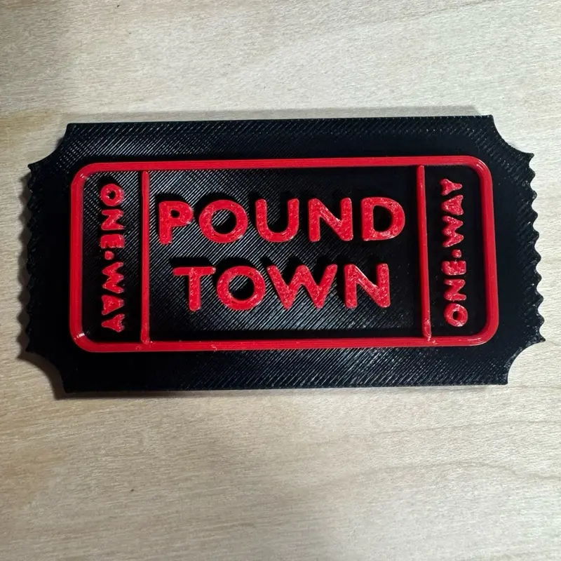 Pound Town one-way ticket prank