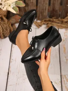 Women's Fashionable Solid Color Pointed Toe Heels, Elegant Bow Design High Heels for Party, Daily Clothing Decor for Women & Girls High Heel Shoes