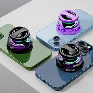 Wireless G200 Magnetic Bluetooth Mini Speaker RGB Lights Portable Phone Stand with Bluetooth 5.3 Technology and Chargeable Battery for Smartphone Audio
