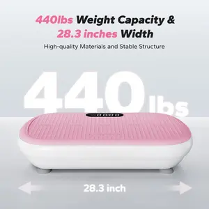 High-Power Vibration Plate Exercise Machine,440lbs Weight Capacity, Bluetooth Remote Control, 4 Workout Modes Home Gym Fitness Equipment