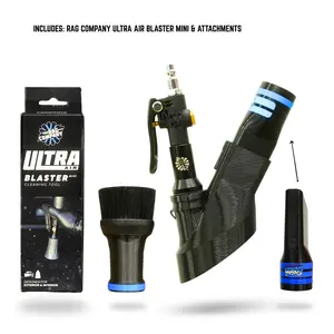 Multi Pack - Crevice Air+Vac Oval Attachment & The Rag Company Air Blaster Mini