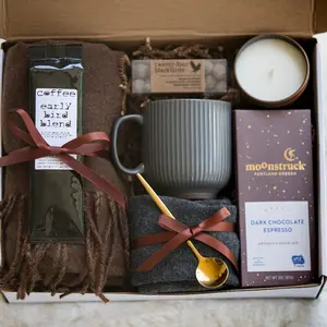 Gift Box for Him Coffee Lover Gift Appreciation Gift Thank you gift Cozy Gift Self Care Box For Women, Care Package for Her Gift Box For Her CM31X