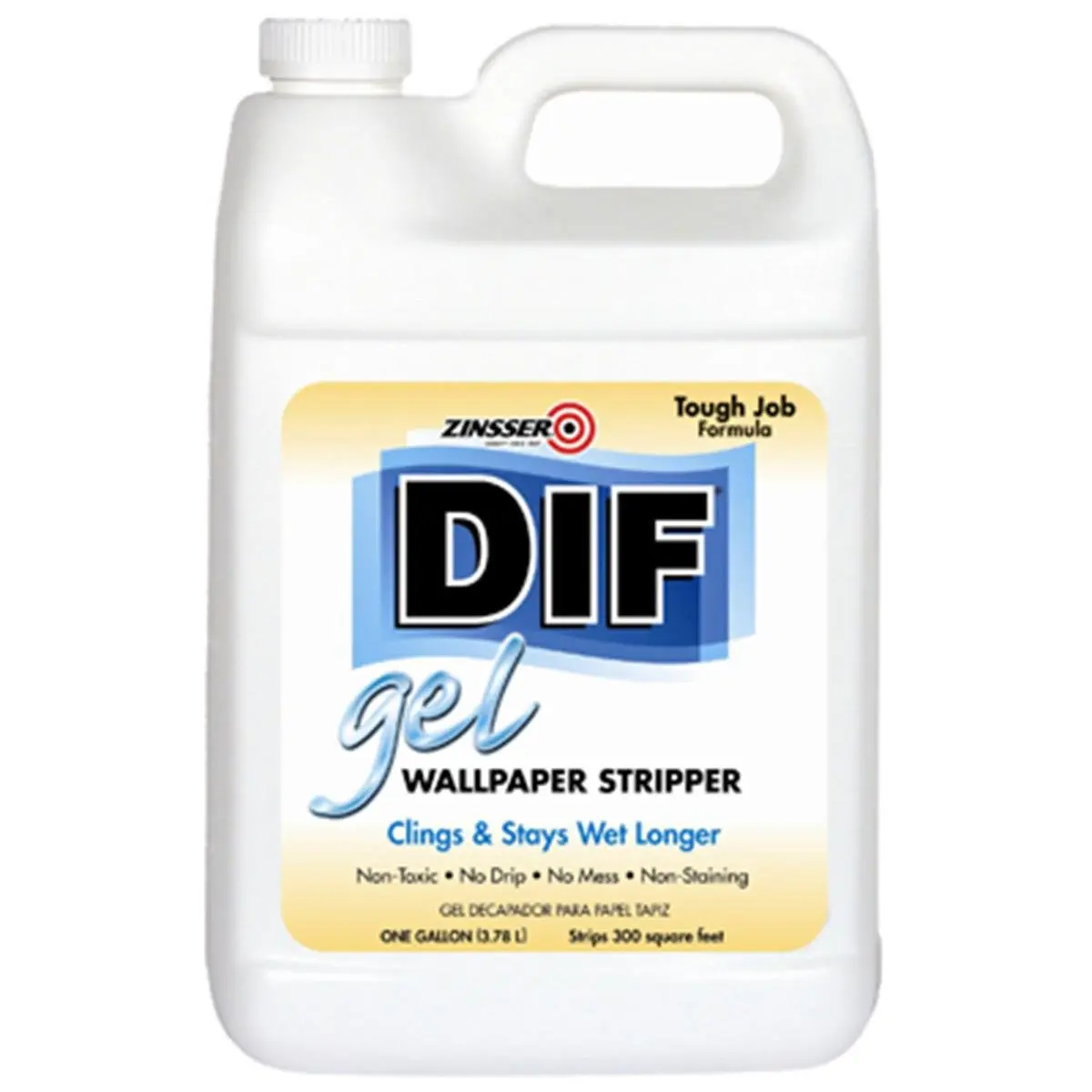 212 MAIN Zinsser 2431 Ready-To-Use Gel Wallpaper Stripper - 1 Gal, Nontoxic, Gelled Wallpaper Remover for Vertical Surfaces