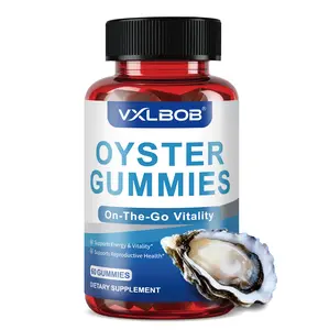 VXLBOB Oyster Gummies Boost Daily Vitality and Energy 700 mg Oyster Extract Zinc Protein 60 Gummies Natural Extract GMP Certified daily health support boost
