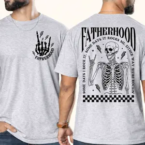 Fatherhood Funny T-Shirt 100% Cotton USA , Some Days I Rock It Tee, Cool Dad Club Shirt, Retro Dad Graphic Tee, First Time Dad Gift, Father’s Day Shirt, Gift for Husband