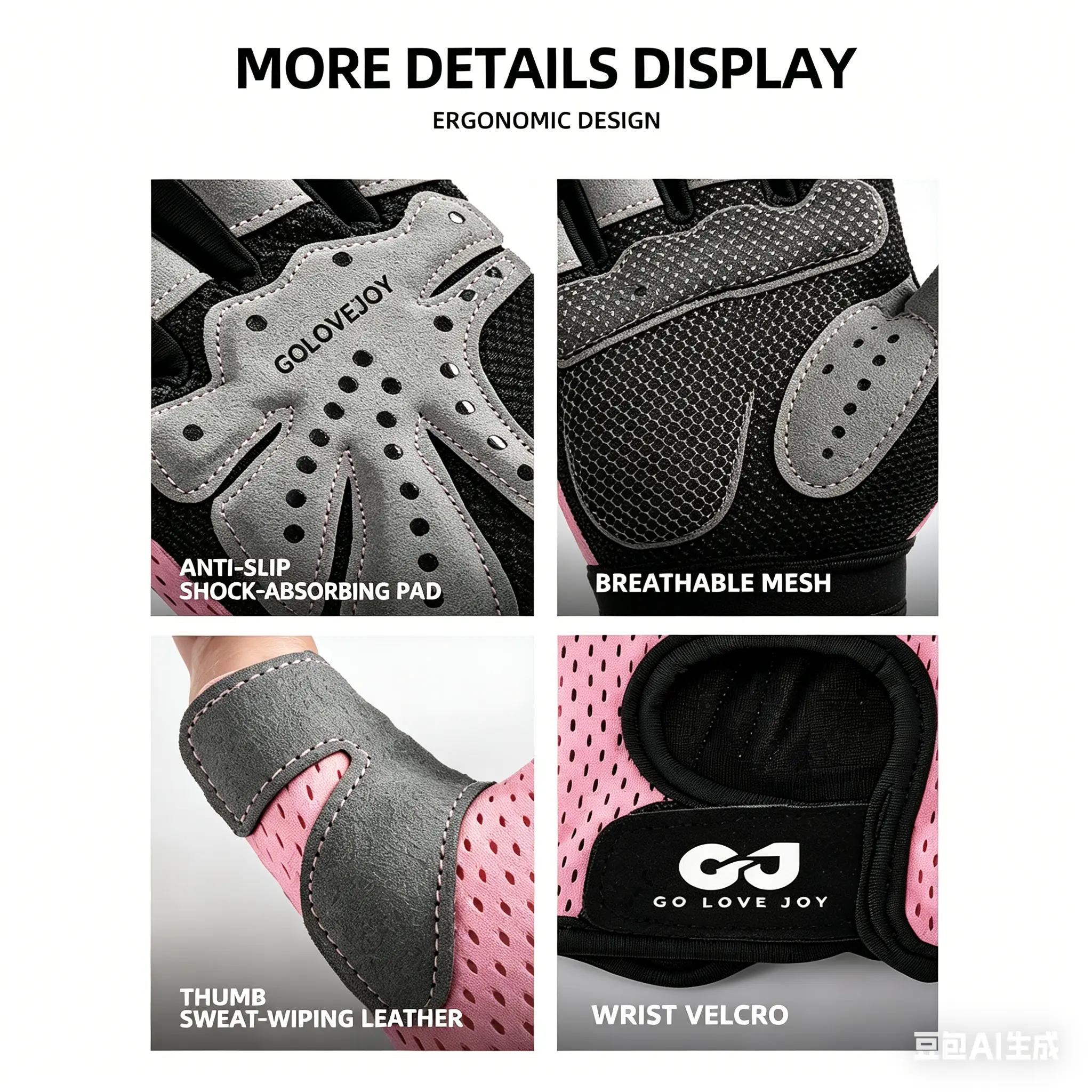 Women's Breathable Anti-Skid Half-Finger Performance Sports Gloves, Firm-Grip Grip Band for Weight Lifting & Pull Up Bar Training, Sports & Outdoor Workout Accessories, Bodybuilding Gear Women's Breathable Anti-Skid Half-Finger Performance Sports Gloves, Firm-Grip Grip Band for Weight Lifting & Pull Up Bar Training, Sports & Outdoor Workout Accessories, Bodybuilding Gear