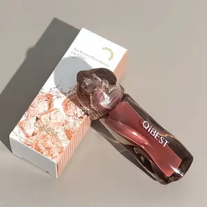 Four Color Curve Lipstick Dark Series, Tea Shimmering Mirror Lip Gloss, Lip Glaze, Makeup, Perfect for Daily Use, Smooth Application and Non-Greasy Formula, Glossy