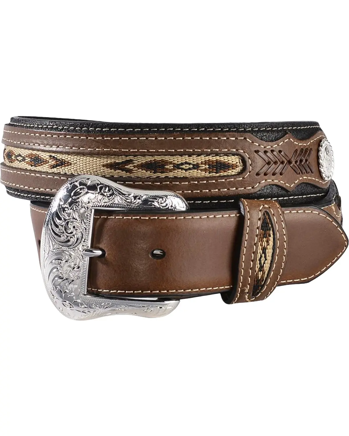 Cody James Men's Men'S Ribbon Inlay Leather Belt - N2475701