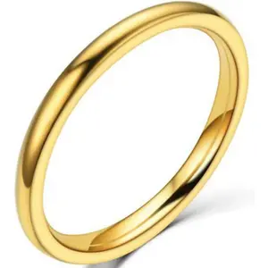 Jewelers 1.5mm Stainless Steel Classical Plain Stackable Wedding Band Ring-USA