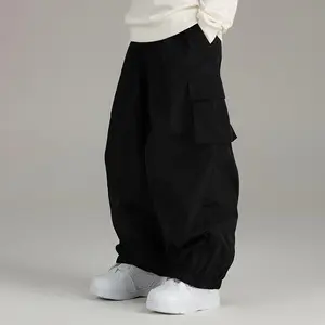 2025 Man Woman Skiing Baggy Pants Warm Loose Skying Ski Trousers Winter Outdoor Waterproof Female Snow  Snowboard Pants Clothes