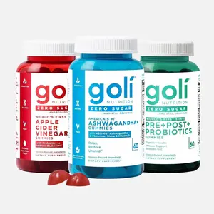 New Zero Sugar Trio - 3-in-1 Pre, Post, Probiotic, Apple Cider Vinegar with Vitamin B12 and Probiotics To Address Bloating, Ashwagandha & L-Theanine, Vitamin D gummies. Gluten-Free, Vegan, Non-GMO & Gelatin-Free