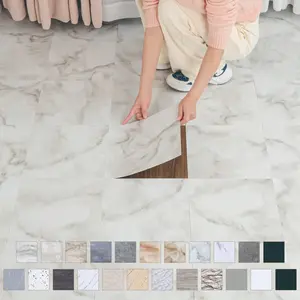 26pcs/52pcs boxed wear-resistant self-adhesive decorative stickers that can be creatively and freely spliced, thickened material, multi-color marble patterns, freely cut, peeled off and pasted, easy to install, suitable for walls and floors-Gutto5