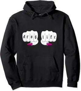 Drag Life - Funny LGBT Drag Queen Pullover Hoodie - Gabriellef Shop 66B08NXFPVWQ