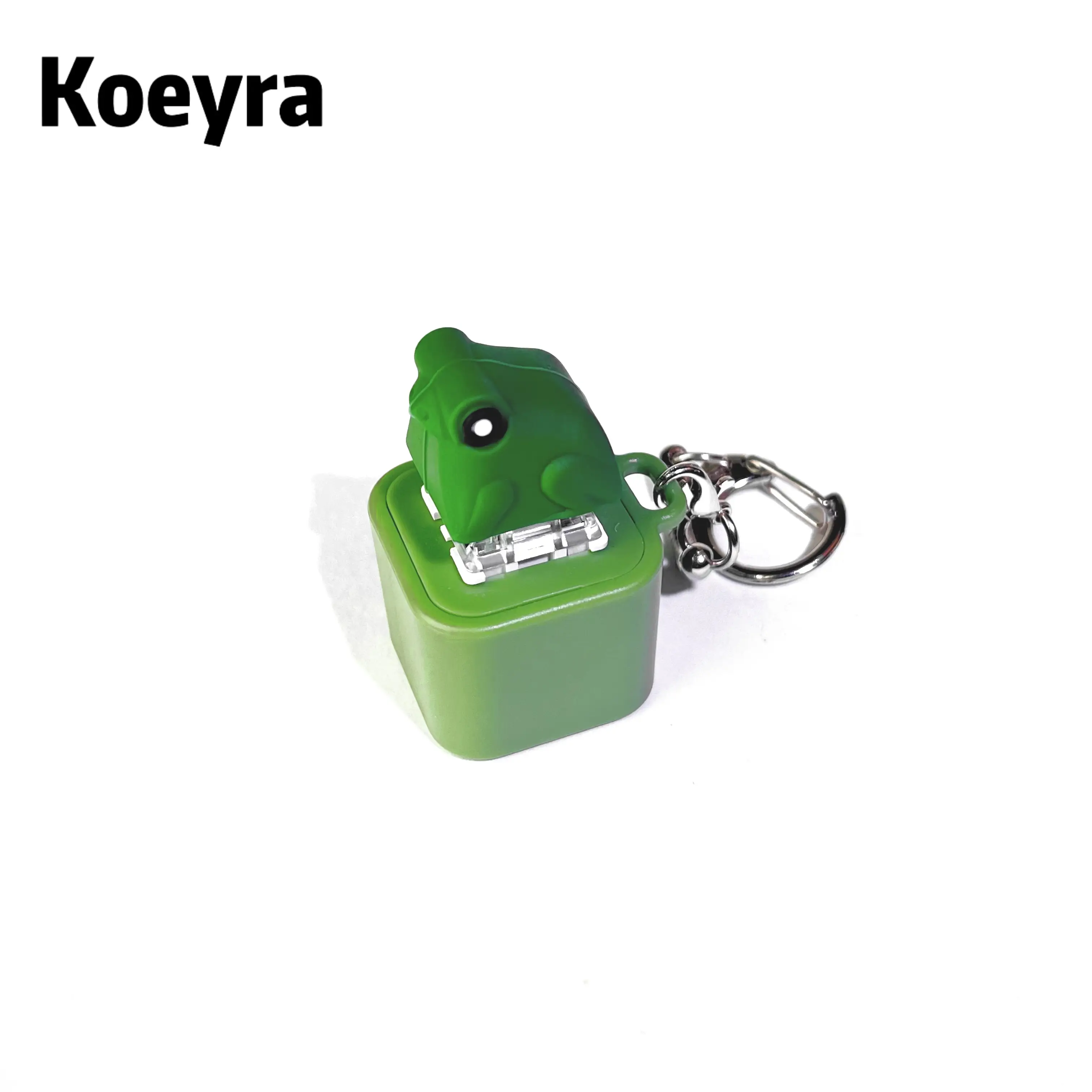 Frog Croaking Keychain - Realistic Sound Fidget Toy with Lights & Durable ABS Plastic Construction for Adults & Kids Focus Relaxation