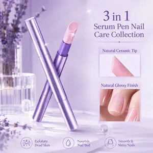 Cuticle Oil Pusher Pen Set, 2-in-1 Ceramic Cuticle Pushers with Oil for Nail Repair, Hangnail & Dry Cuticle Removal, Nail Care Pens for Manicure & Pedicure, Professional Salon Tools dealsforyou summerwins