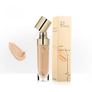 Waterproof Long-Lasting Liquid Foundation - Full Coverage Natural Matte Finish, Conceals Dark Circles & Blemishes, Ideal for All Light Beige Skin Tones