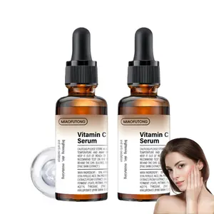 Vitamin C Facial Serum, 2 Counts Moisturizing Skincare, Hydrating Nourishing Formula Hydrating Brightening Firming Deep Hydration for Men & Women, Single Pack Liquid Solution