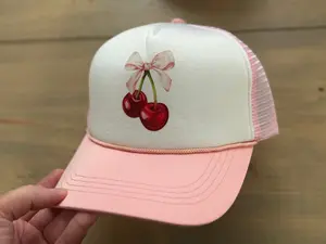 Pink Cherry Bomb Trucker hat