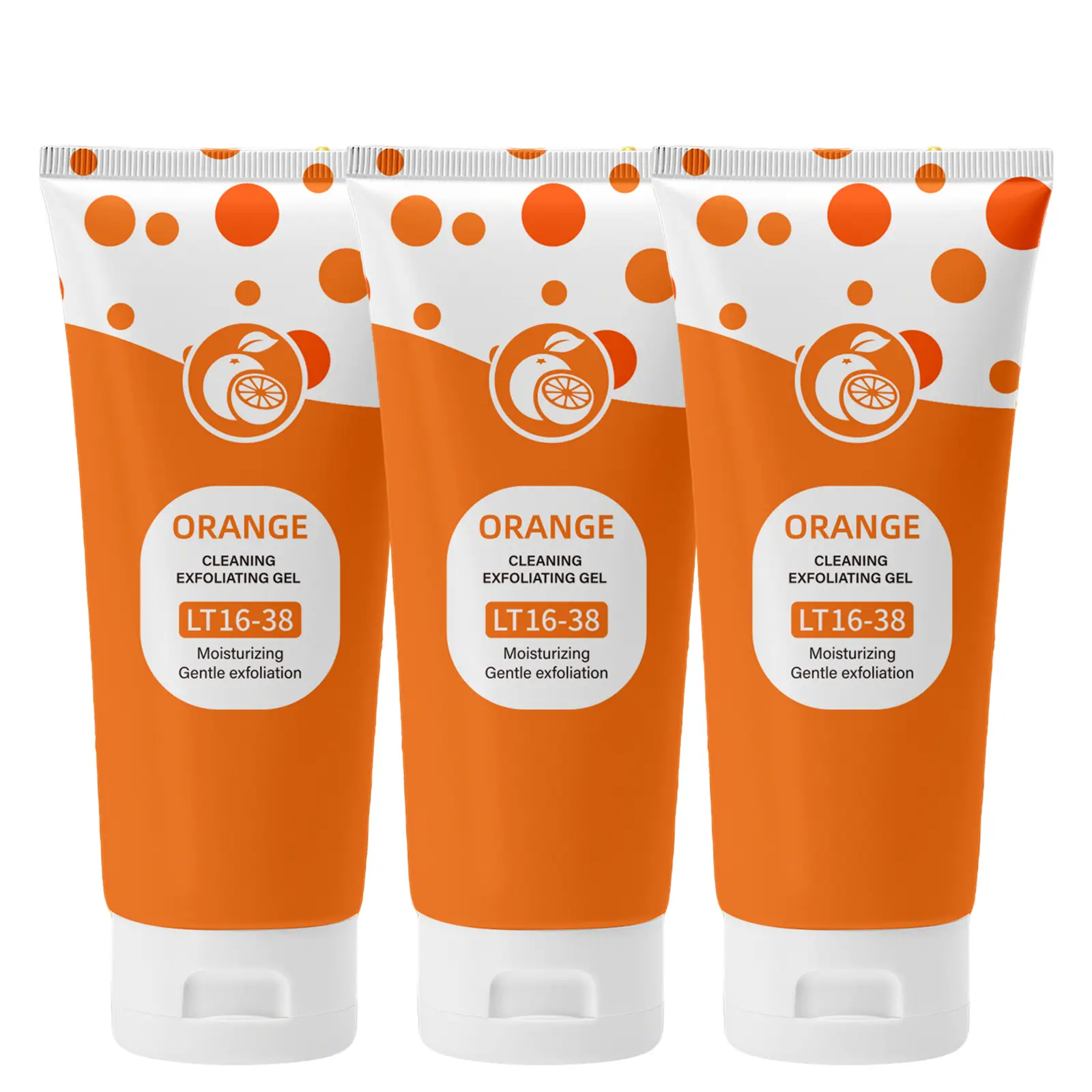 Orange Fragrance Exfoliating Gel LF16-35 Deep Cleaning Nourishing Moisturizing for All Skin Types Facial Body Cleanser