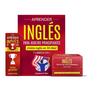 Aprender inglés para adultos principiantes:  7 libros en 1 + 100 Flashcards + Bookmark: ¡Habla inglés en 30 días!