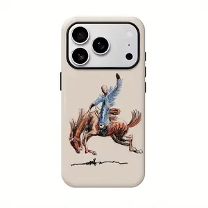 Trendy rapper album phone case, compatible with iPhone 17/16/15/14/13/12/11/Pro/MAX, black candy-colored matte shockproof protective case.