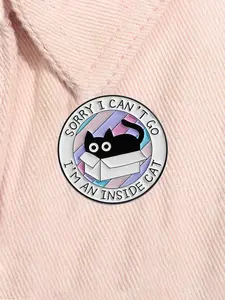 Cartoon Cat Design Brooch, Cute Cat Brooch, Fashion Accessories for Women & Men, Enamel Pin Suitable for Backpacks, Jeans, Scarves, Hats Decoration, Durable Metal Pins