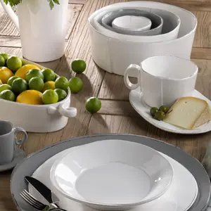 Vietri Lastra White Oval Tray ~ Handcrafted Italian Stoneware