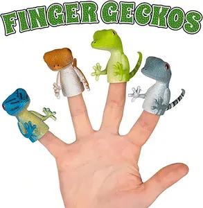 FINGER GECKOS - 4 Piece Finger Puppet Set