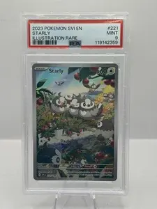 2023 Pokemon SVI EN Illustration Rare 221/198 Starly PSA 9
