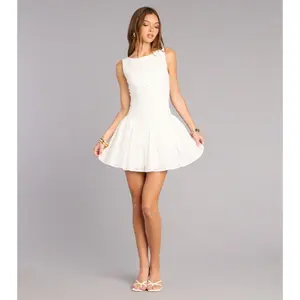 So Charmed Eyelet Mini Dress