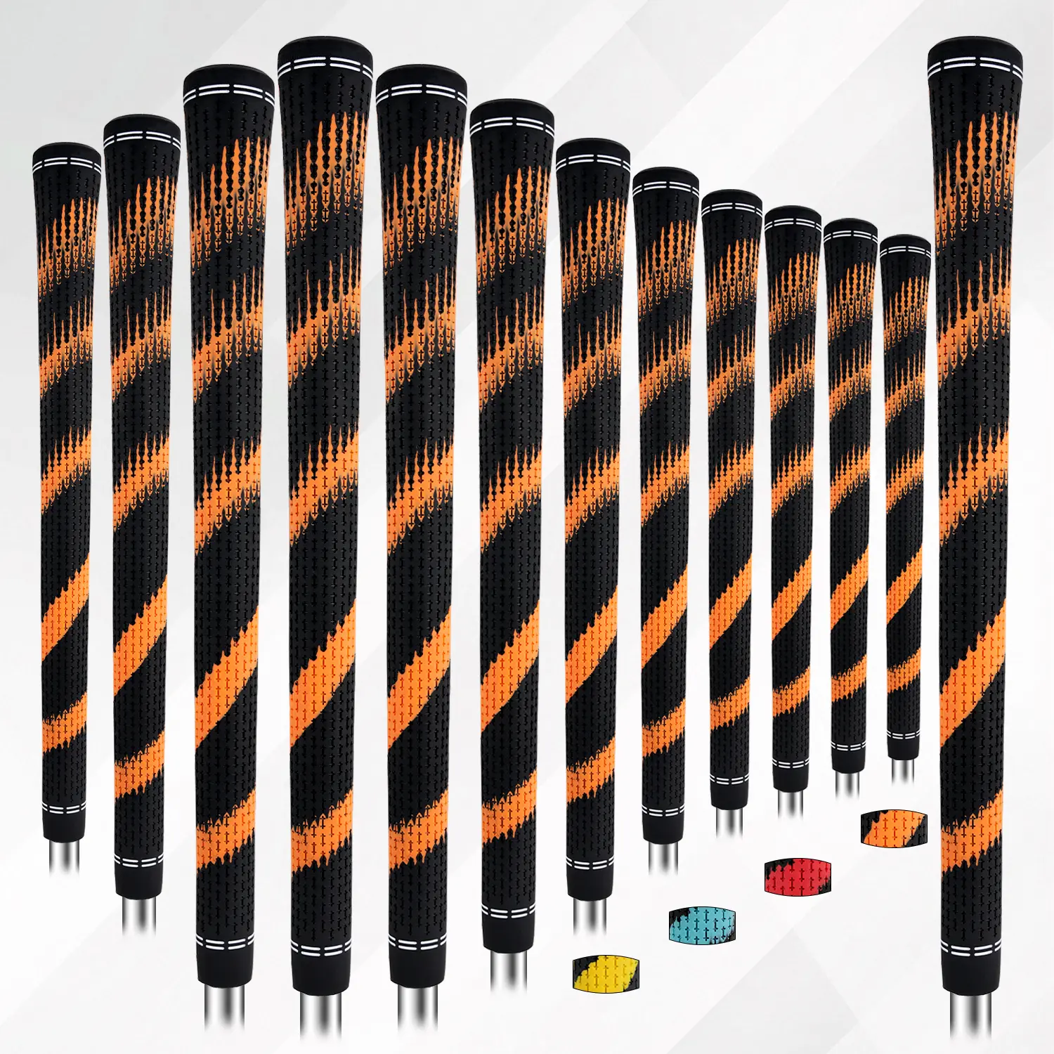 WUDAY Golf Grips 13-Piece Set, 10.43 in Standard Natural Rubber Golf Accessory with a Durable, Anti-Slip Textured Design, Golf Equipment