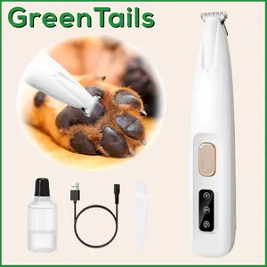 GreenTails Upgrade Pet Micro Precision Trimmer, Multifunctional Pet Hair Clippers for Grooming with LED Light, Low Noise Waterproof Rechargeable Pet Paw Trimmer for Pet Paws, Eyes, Ears, Face, Rump christmas 2024 ornaments christmas 2024 ornament