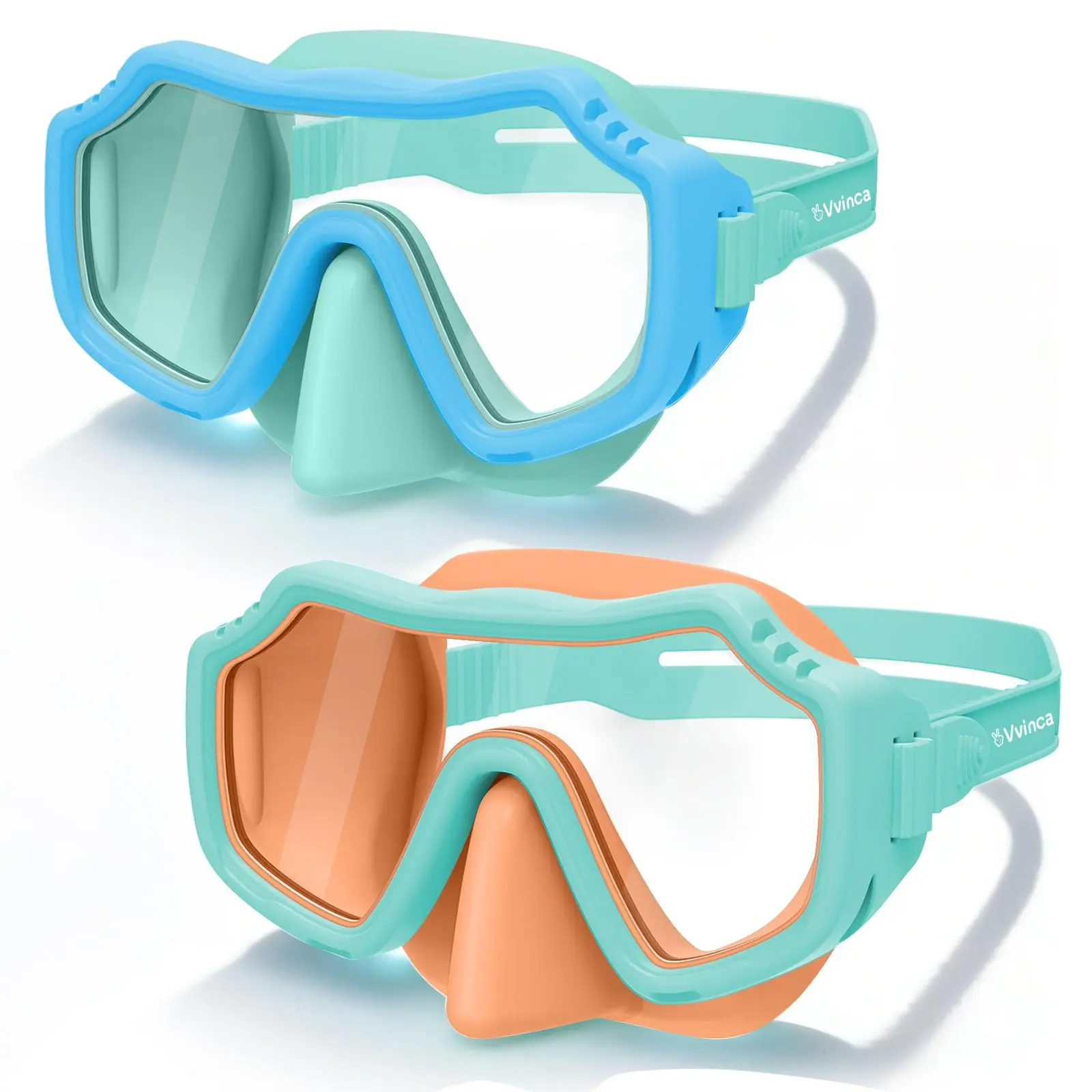 Blue Green/Clear + Green Orange/Clear