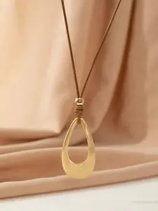 Vintage Water Drop Pendant Necklace, Elegant Simple Design, Women's Daily Commute Party Versatile Dainty Fashion Jewelry Accessory