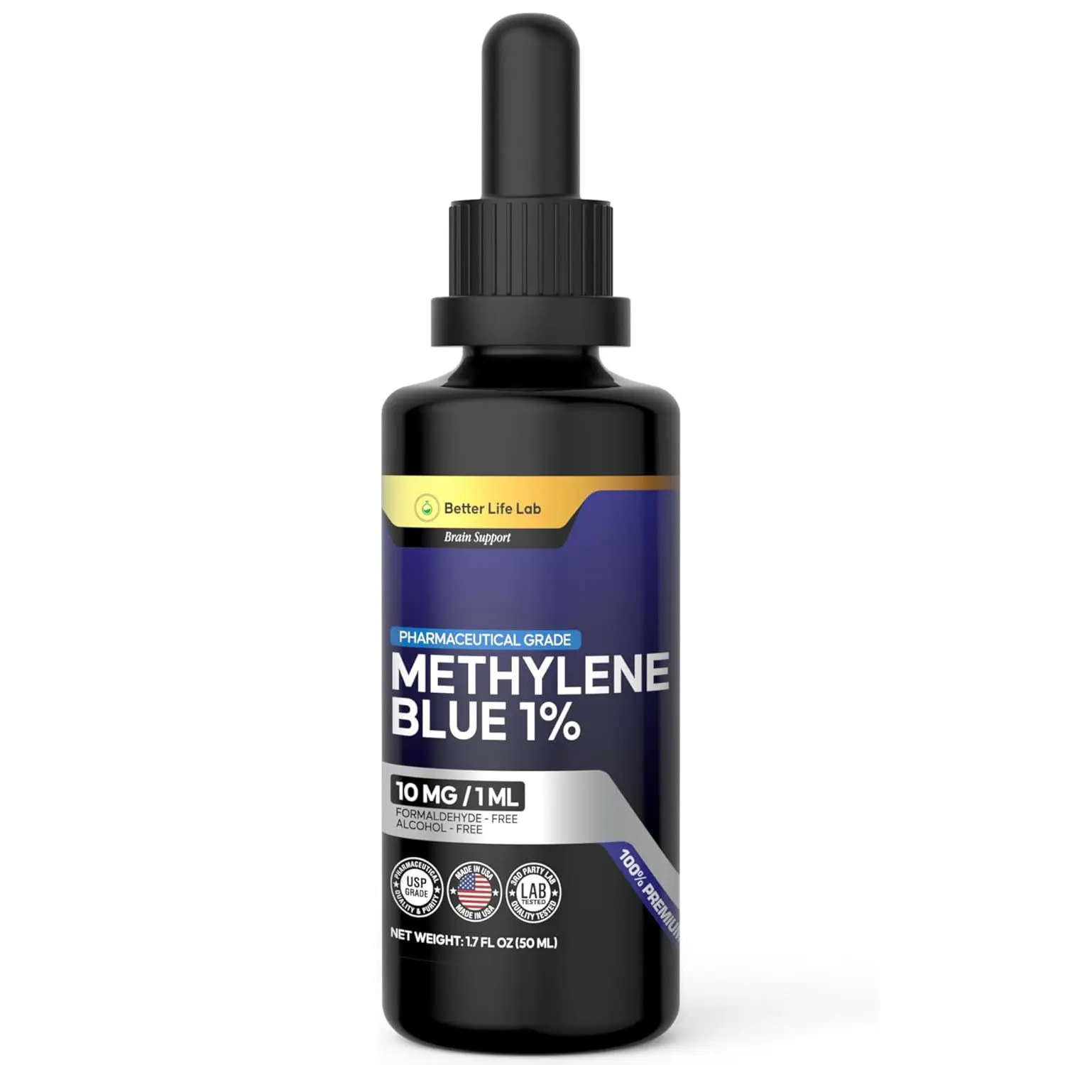 Methylene Blue -Pharmaceutical Grade99.99% Purity, Safe, Formaldehyde-Free, Made inthe USA, Supports Wellness Goals