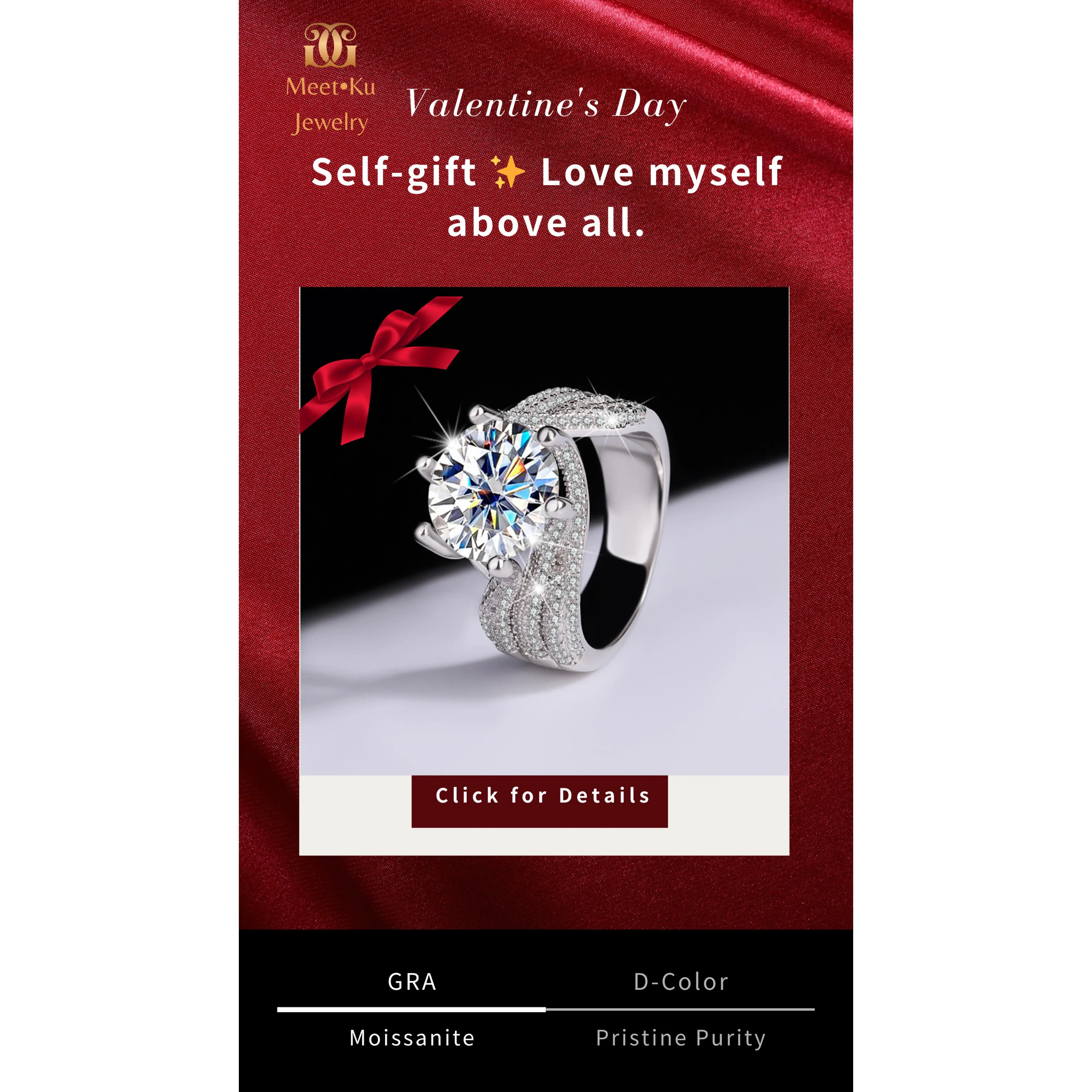 " ✨   5CT D-Color Moissanite Ring – HEAVY PAVE, S925 Silver + 18K Gold Plated! 💎   Looks Like $5,000- Costs WAY Less! # MoissaniteQueen #  LuxuryForLess # TikTokJewelry # IcyRing"