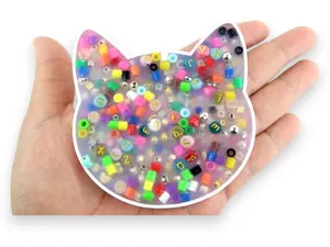 Cat Pick Party Pad and Tray- Satisfy Your Urge to Pick, Pop and Peel Stress-Free! Squishy Maker Squishies