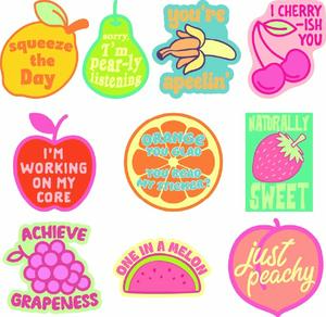 Fruits Sticker Extra Large Stickers for Adults Funny Adhesives with Memes Funny Stickers with Colorful Graphic Decals Funny Food Multi Fruits Sticker Extra Large Stickers for Adults Funny Adhesives with Memes Funny Stickers with Colorful Graphic Decals Funny Food Multi