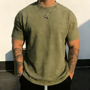 3Pack Unisex heavyweight washed cotton T-shirt, loose drop-shoulder, vintage street style summer casual tee (available in 3-pack and single pack options) Streetwear Distressed Stylish Menswear.men's wear flash sale.