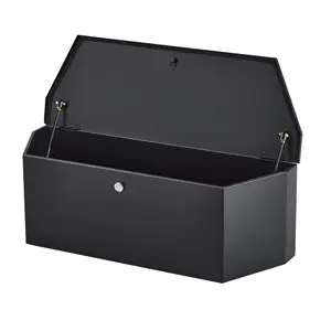 【GARVEE】Heavy Duty Trailer Tongue Box, 36"x12"x12" Metal Tool Storage with Lock and Keys, Waterproof Utility Organizer for Trucks, Flatbeds, Trailers, RVs, and Garage Use