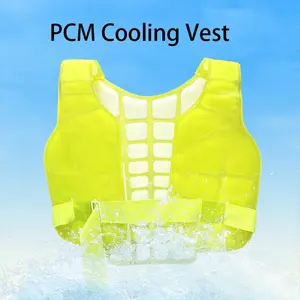 Pcm Cooling Vest, Ice Cool Outdoor Work Vest, Adjustable Firefighting Cooling Vest, One Size Fits All, Comfortable and Refreshing