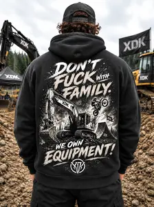 Don't Fuck with Family Black Hoodie - Adult