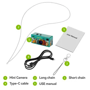 Mini 1080P HD Keychain Camera, Pocket Size, Supports 30 Fps, Flashlight, USB Charging, Includes 8GB Memory Card, Travel Gift