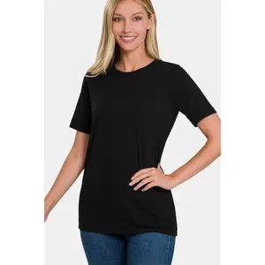 Zenana Full Size Crew Neck Short Sleeve T-Shirt